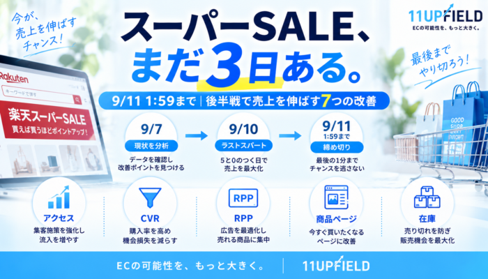 2026年9月楽天スーパーSALE後半戦｜残り4日で売上を伸ばす7つの改善ポイント