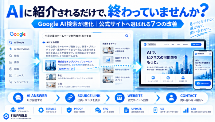 Google AI検索のリンク強化とは？中小企業が公式サイトへの訪問を増やす7つの改善